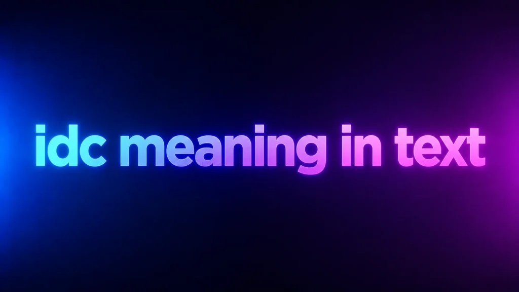 IDC Meaning in Text: What It Really Means and How People Use It Online